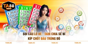 Soi cầu lô đề