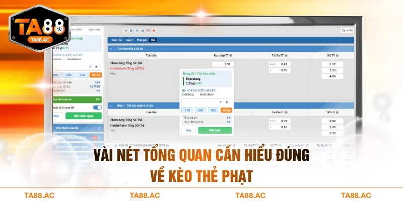 Vài nét tổng quan cần hiểu đúng về kèo thẻ phạt